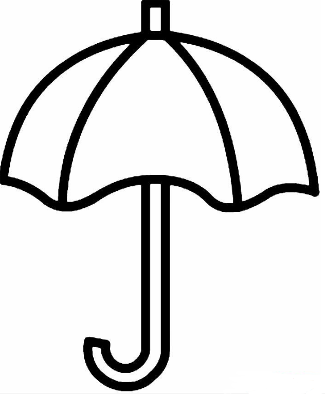 怎么教孩子画漂亮的雨伞,雨伞简笔画教程及图片