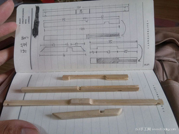 用筷子制作一把袖珍手弩