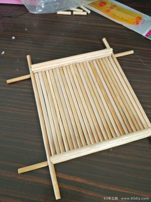 一次性筷子和开心果壳diy置物小碟