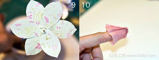 手工纸花的做法 水仙花制作图解