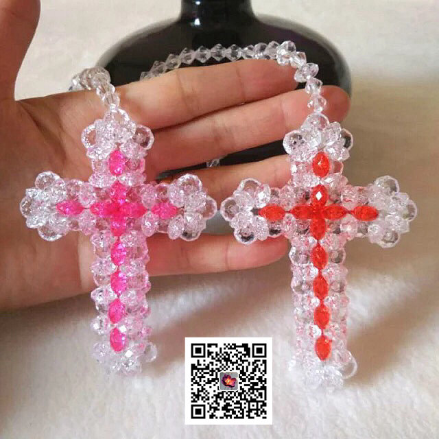 十字架串珠挂饰教程图解