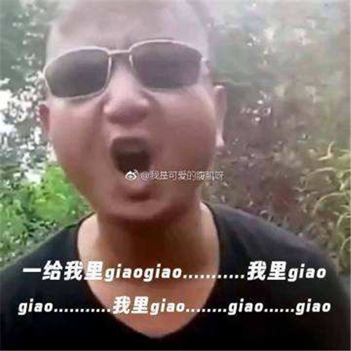 一给我里giaogiao什么意思 一给我里giaogiao表情包无水印