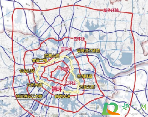 武汉六环线最新规划图2020