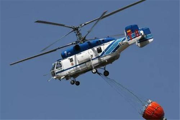 可一次装载5吨水.消防直升机的型号将是k32型俄制飞机.