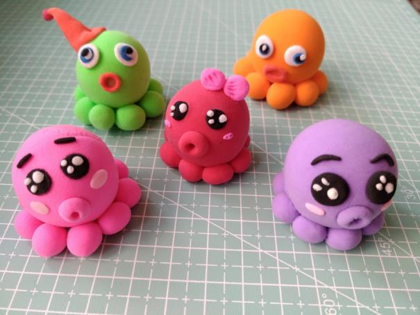 软陶粘土手工制作教程 儿童橡皮泥捏出来的超轻粘土手工