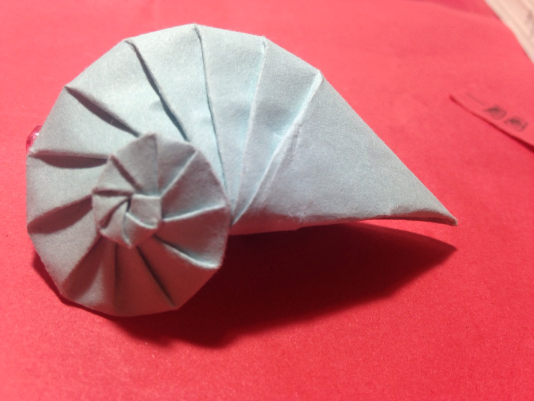 折纸大全,简单又漂亮的折纸,diy折纸海螺的手工折纸方法