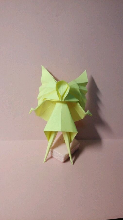 圣诞节小装饰,圣诞节折纸小天使折纸方法实拍教程