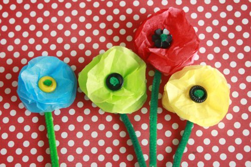 玻璃纸制作手折花 手工diy塑料花